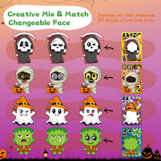 Halloween Stickers 48 Sheets DIY Halloween Party Favors Crafts Kids | 8.6" X 5.8" Halloween Activities Games Goodie Bag Stuffers for Kids Toddlers Classroom Gifts Supplies Treats Prizes Decor