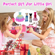 30 Pieces Doll Clothes and Accessories for 11.5 Inch Girl Dolls Including Random 5 Tops, 5 Pants, Random 3 Dresses, Random 3 Fashionable Dresses, Random 2 Swimwear, 6 Pairs of Shoes, 1 Bag, 5 Hangers