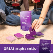 Let's Get Deep, A Question Card Game for Couples by Relatable | Great for Date Night Ideas, Couples Gifts, and Long Distance Relationship Games, Includes 200 Cards