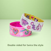 Melissa & Doug Design-Your-Own Bracelets Jewelry Making Craft Kit | DIY Jewelry, 4 Reversible Bracelets, 100+ Gem & Glitter Stickers, Arts & Crafts Activity, Preschool Toys for Kids, Ages 4+
