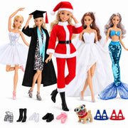 11.5 Inch Doll Clothes and Accessories Gift Set with 1 Fashion Doll