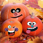 Halloween Mini Pumpkin Decorating Stickers for Kids Toddlers Party Favors | 18 sheets, 36 pack, small, pumpkin face stickers, treat gifts
