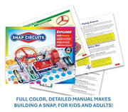 SNAP CIRCUITS Jr. SC-100 STEM Electronics Kit, 100+ Projects, Ages 8+ | Build 100+ STEM projects with 28 snap-together parts and a full-color project manual