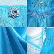 AHLPO Princess Dress for Girls Luxury Princess Dress Up Halloween Cosplay Princess Costume Fancy Dress Birthday Outfit
