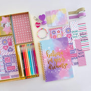 Nollh DlY Journal Kit for Girls Scrapbook Gifts for 8-12 Year Old Girl | 200+PCS Teen Tween Girl Gifts Trendy Stuff Stationery Set Art Crafts Kit 8 9 10 11 12 13 14 Year Old Girl Birthday Gift