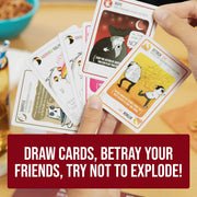Exploding Kittens Original Edition, 2-5 Players, Ages 7+ Card Game | Draw cards, betray your friends, and try not to explode! Great for family game nights, parties, travel, quick 15-minute play.