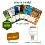 Skillmatics Guess in 10 Game – National Geographic Animals, Gift for Kids | Educational Cards, Family Trivia Game, Travel Toy & STEM Board Game, Screen-Free Fun, Boys & Girls Ages 6, 7, 8, 9 and Up