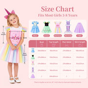 Meland Princess Dress Up Trunk for Girls 3-8, Toys Gift Set for Holidays