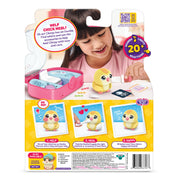 Little Live Pets Ouchies Vet Kit, Chirpy the Chick, Baby Chick Toys | Portable vet case with sticker bandages, glowing cheeks, and 20+ sounds, lights, and reactions, chicken toys