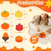 JUNEBRUSHS 150Pcs Fall Mini Erasers, Cute Thanksgiving Erasers Bulk | Mini Erasers for Maple Leaf, Novelty Pencil Erasers Stationery for Classroom Prizes, Homework Rewards, Gifts Party Favors