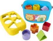 Fisher-Price Baby’s First Blocks & Rock-a-Stack Toy Set | Bucket of 10 Shapes, Ring Stacking Activity, For Infants & Toddlers Ages 6+ Months (Amazon Exclusive)