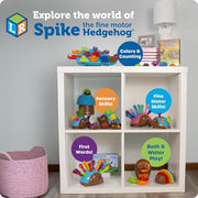 Learning Resources Spike The Fine Motor Hedgehog, Toddler Learning Toys, Fine Motor and Sensory Toys, Educational Toys for Toddlers, Montessori Toys, Ages 18+ Months,14 Pieces