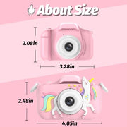 Goopow Kids Camera Toys for 3-8 Year Old Girls Boys,Children Digital Video Camcorder Camera with Cartoon Soft Cover, Best Chritmas Birthday Festival Gift for Kids