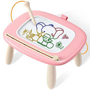 Seimome Magnetic Drawing Board, Toddler Girl Toys for 1-3 Year Old, Doodle Board Learning and Educational Kids Toys- Pink