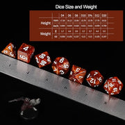 QMay 7 Sets Polyhedral Dice - 49 Pcs (7 X 7) DND Dice + 7 Drawstring Bags | 7 Colors D4 D6 D8 D10 D% D12 D20, Great for Dungeons&Dragons, MTG, Role Playing Table Games, Dice Goblins, RPG Players & DMs