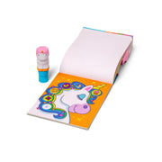 Melissa & Doug Sticker Wow!™ 24-Page Activity Pad and Sticker Stamper, 300 Stickers, Arts and Crafts Fidget Toy Collectible Character – Unicorn Creative Play Travel Toy for Girls and Boys 3+
