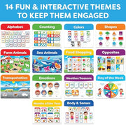 Montessori Busy Book & Preschool Learning Workbook for Toddlers Ages 3-5 | Preassembled Quiet Activity Book - Educational Travel Toy - Toys and Gifts for Kids