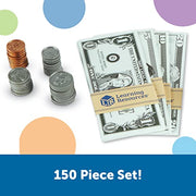 Learning Resources Pretend & Play Money | Kids Cash Register, Dollars, Pretend Classroom Play Sets for Kids, Toy Currency, Toy Dollar Bills