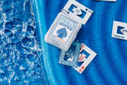 Hoyle Waterproof Clear Plastic Playing Cards 1 Deck Outdoor Pool | Flexible plastic resists bending and tearing, Rinse clean after use, Perfect for camping and beach games