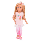 Glitter Girls 14-Inch Fashion Doll Lacy, Blonde Hair, Pink Outfit, Dolls