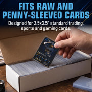 Premium Cardboard Trading Card Storage Box For Sports, TCG, Gaming MTG.