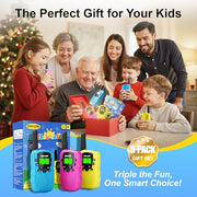 SANJOIN Walkie Talkies for Kids, Birthday Gifts for Girls 4 5 6 7+Years Old | 3 Miles Long Range, Clear Sound, 22 Channels 2 Way Radio to Camping Hiking Outdoor Games Toys for Girls Boys Ages 3-12