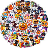 JCFIRE Halloween Stickers for Kids, 100 PCS Halloween Party Favors | 100 unique 2.3 in waterproof vinyl stickers for goodie bags, treat bags, crafts, water bottles and party favors