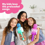 Move2Play, Kids Karaoke Microphone | Includes Pre-Loaded Songs & Bluetooth | Kids Birthday Party Gift | Toy for All Ages 2, 3, 4, 5, 6+ Year Old Girls, Boys & Toddlers