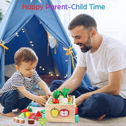Toddlers Montessori Wooden Educational Toys for Boys Girls Age 1-3 Year Old | Shape Sorting Toys 1st One First Birthday Girl Gifts for Baby Kids 1 2 3, Wood Preschool Learning Fine Motor Skills Game