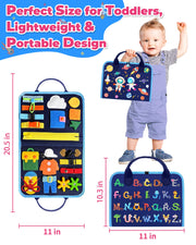Gojmzo Busy Board Montessori Toys for Toddler Boy Girl Gifts Busy Book | Sensory Toys, Airplane Car Travel Toy, Learning Educational Toys, Activity Book, Toddler Activities, Fine Motor Skills