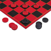 HI-Q Checkers & Tic-Tac-Toe Board Game Set – Classic Strategy for Kids & Family – Features Interlocking Stacking Pieces & Folding Board – Ages 6+