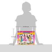 Imagimake Window Art - Princess, Mermaid, Unicorn 16 Pieces Suncatcher Kit | Stained Glass Painting Craft Activities for Kids, Creative DIY Window Clings, 5,6,7,8,9,10,12 Years Old Girls Birthday Gift