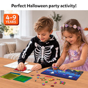 Skillmatics Foil Fun Halloween Craft, Foil Art Activity, Gift for Kids | 200+ Stickers, Travel Toys, Mess-Free, Screen-Free, Fine Motor Skills, Boys & Girls Ages 4, 5, 6, 7, 8, 9