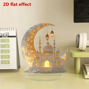 🕌2D Mosque Moon Ornament🌙Ramadan Festival