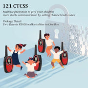 Retevis RT628 Walkie Talkies for Kids, Toys for 6-12 Year Old Girls Boys | Outdoor Camping Hiking Games, Birthday Gift, Kids Walkie Talkies Easy to Use, Keypad Lock, 22 Channels 2 Way Radio Toy