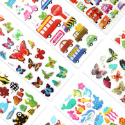 Puffy 3D Sticker for Kid & Toddler 500+ Variety Pack Cute Scrapbook Sticker | Craft for Scrapbooking Journal Gifts and Rewards Including Animal, Numbers, Fruits, Fish, Dinosaurs, Cars and More…