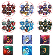 CiaraQ 182pcs Polyhedral Dice Set for Dungeon and Dragons MTG Table Games | 26 Role-Playing Dice Sets for D&D with Storage Bag. 7 dice each (D4-D20), Classic Numbers, Ages 14+