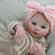 WOOROY Realistic Reborn Baby Dolls - 18 Inch Lifelike Newborn Baby Girl, Real Life Baby Dolls with Soft Weighted Body, Real Baby Reborn Gift Set for Kids Age 3+
