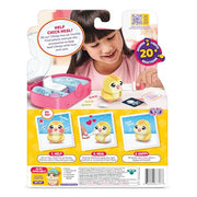 Little Live Pets Ouchies Vet Kit, Chirpy the Chick, Baby Chick Toys | Portable vet case with sticker bandages, glowing cheeks, and 20+ sounds, lights, and reactions, chicken toys