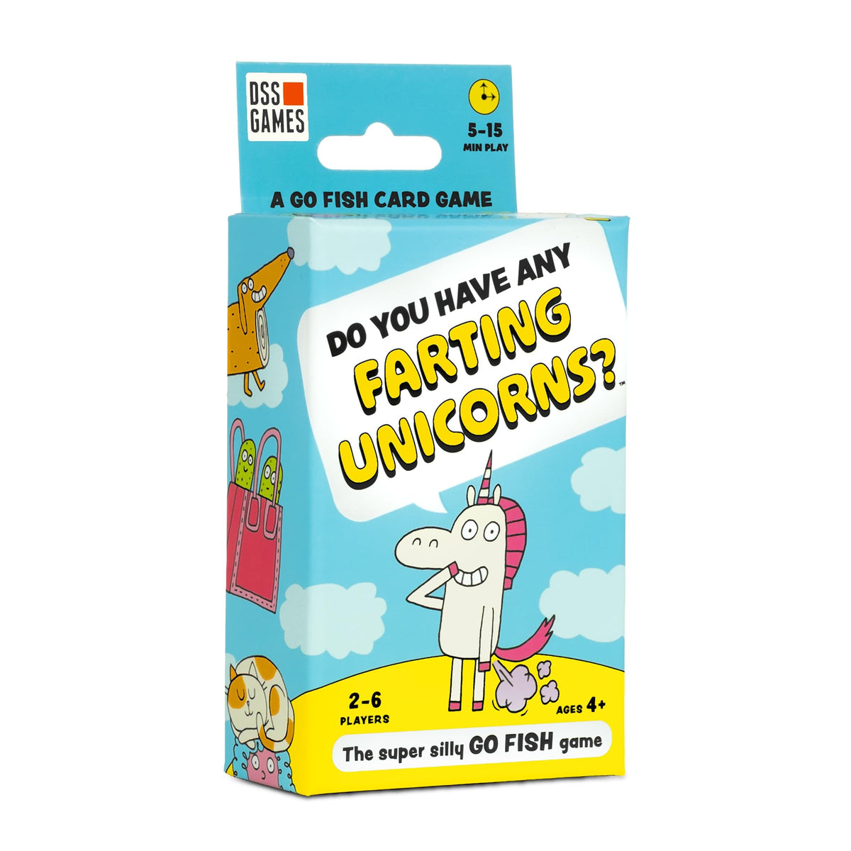 Do You Have Any Farting Unicorns? A Silly Go Fish Card Game | Ages 4+ | 52 Cards, 2-6 Players, Kids Birthday Parties, Classroom Fun, Playdates, Family Card Game, Quick & Portable Card Game