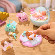 MGA's Miniverse Make It Mini Real Baby Nurture - Blind Packaging, Baby Care Themed Mini Collectibles, 8 Styles Including Rare Twins, Collectors, 8+
