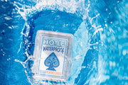 Hoyle Waterproof Clear Plastic Playing Cards 1 Deck Outdoor Pool | Flexible plastic resists bending and tearing, Rinse clean after use, Perfect for camping and beach games