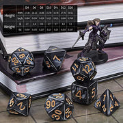 CiaraQ 182pcs Polyhedral Dice Set for Dungeon and Dragons MTG Table Games | 26 Role-Playing Dice Sets for D&D with Storage Bag. 7 dice each (D4-D20), Classic Numbers, Ages 14+