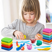 Air Dry Clay, 24 Colors Modeling Magic Clay for Kids | Includes Tools, Soft & Ultra Light, Ages 3-8+ Years, Boys & Girls