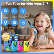SANJOIN Walkie Talkies for Kids, Birthday Gifts for Girls 4 5 6 7+Years Old | 3 Miles Long Range, Clear Sound, 22 Channels 2 Way Radio to Camping Hiking Outdoor Games Toys for Girls Boys Ages 3-12