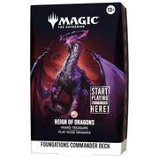 Magic: The Gathering Foundations Commander Deck - Reign of Dragons | 100-Card Deck + Accessories