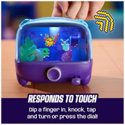 BITZEE Aquarium Interactive Fish Tank Toy & Digital Pet, Ages 5+ | Nurture 30 Virtual Fish, Reacts to Touch, Customize with LED Lights, Screen-Free Responsive Play, Birthday Gift for Kids
