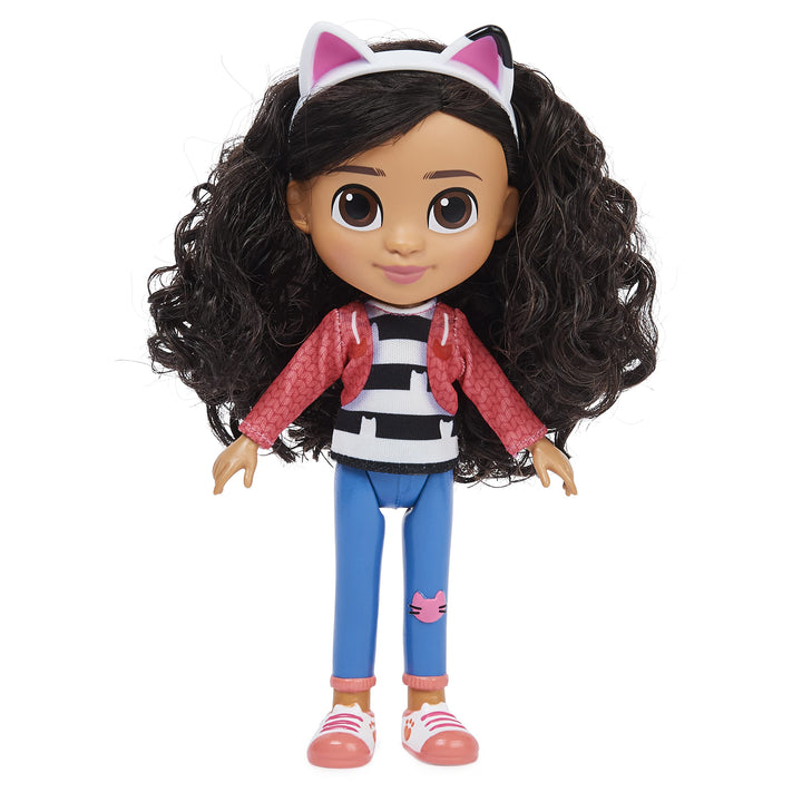 Gabby's Dollhouse 8-inch Gabby Girl Doll | 8-Inch Gabby Doll, Realistic Details, Removable Cat Ears, Soft & Curly Hair, Kids Toys for Girls & Boys Ages 3+