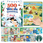 Timetome 500 Words Sound Book for Kids | Interactive Educational Toy with 23 Themes, Touch Activated Audio Book for Vocabulary Development and Early Education