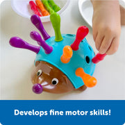 Learning Resources Spike The Fine Motor Hedgehog, Toddler Learning Toys, Fine Motor and Sensory Toys, Educational Toys for Toddlers, Montessori Toys, Ages 18+ Months,14 Pieces